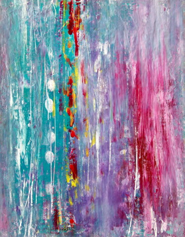 Nara - Abstraction - Abstract Art - Abstrait - Mouvement 제목이 "Nara - Abstraction…"인 미술작품 Davidian Gotis Abstraction Abstraite로, 원작, 아크릴