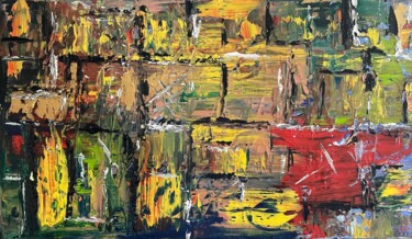 绘画 标题为“Un monde sans nom.” 由J-Ph Verselin, 原创艺术品, 油 安装在木质担架架上