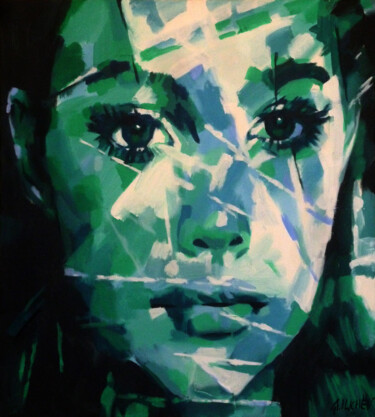 "PORTRAIT F" başlıklı Tablo Aleksandr Ilichev tarafından, Orijinal sanat, Akrilik