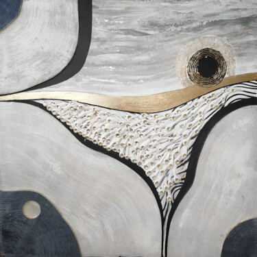 Eclipse. Black Moon Pintura intitulada "Eclipse. Black Moon" por Katerina Zhuchenko (RedHeadKat), Obras de arte originais, Acrílico