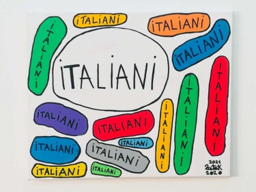 Un ritratto degli italiani, colorati ma compressi 绘画 标题为“Un ritratto degli i…” 由Marco Zautzik, 原创艺术品, 丙烯