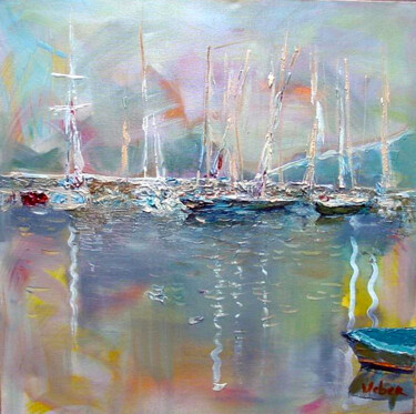 Peinture intitulée "72301, Marina" par Oksana Veber, Œuvre d'art originale, Huile Monté sur Châssis en bois