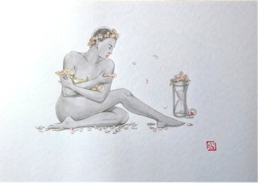 绘画 标题为“Un jour viendra...-…” 由Nathalie Boyer, 原创艺术品, 墨