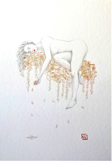 绘画 标题为“Un jour viendra...-…” 由Nathalie Boyer, 原创艺术品, 墨