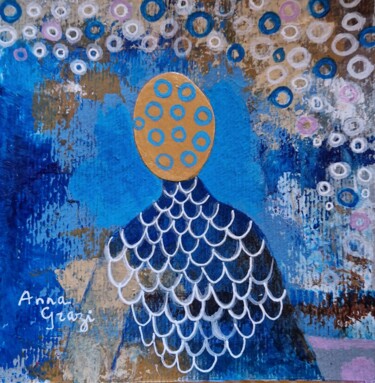 Le chevrier rêveur 「Le chevrier rêveur」というタイトルの絵画 Anna Graziによって, オリジナルのアートワーク, アクリル