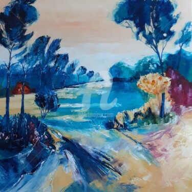 Peinture intitulée "SENTIMENT DE MERVEI…" par Anita Boche, Œuvre d'art originale, Huile Monté sur Châssis en bois