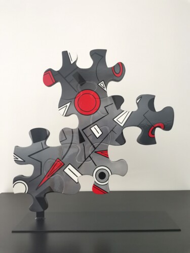 Sculpture titled "No pasaran" by Rémy Demestre, Original Artwork, Acrylic