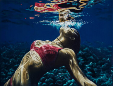 Under water Рисунок под названием "Under water" - Inna Medvedeva, Подлинное произведение искусства, Пастель