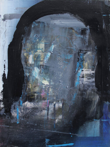 Painting titled "Solitude" by Miloš Hronec, Original Artwork, Oil