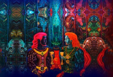 数字艺术 标题为“Два короля” 由Varu Kadis, 原创艺术品, 数字油画