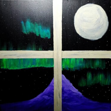 Ζωγραφική με τίτλο "Northern View" από Troy Wilson-Ripsom, Αυθεντικά έργα τέχνης, Ακρυλικό Τοποθετήθηκε στο Ξύλινο φορείο σκ…