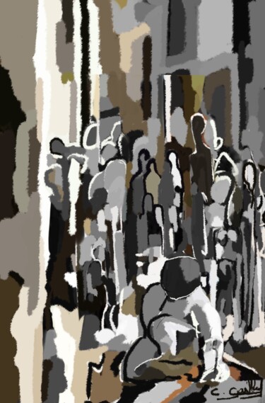 绘画 标题为“Les âmes du peintre…” 由Cédric Gaillard, 原创艺术品, 油