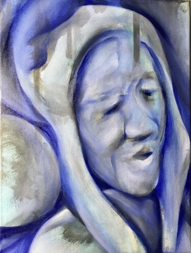 Peinture intitulée "Espoir" par Fabrice Kocurek, Œuvre d'art originale, Huile Monté sur Châssis en bois