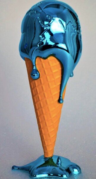 Sculptuur getiteld "The last ice cream…" door Sagrasse, Origineel Kunstwerk, Hars