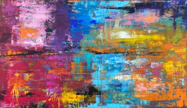 Painting titled "sunset" by Sabrina Seck, Original Artwork, Acrylic
