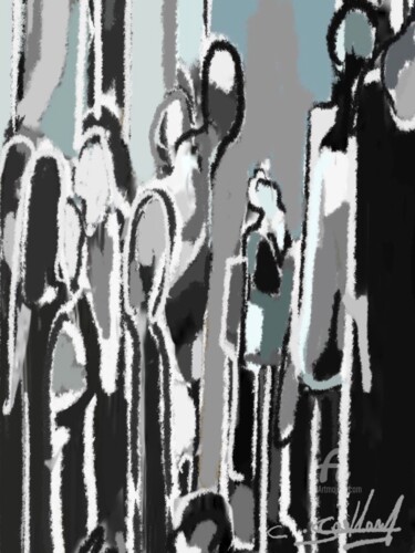 绘画 标题为“URBAN 5” 由Cédric Gaillard, 原创艺术品, 油