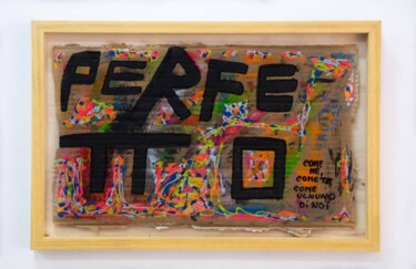 Perfetto - come me, come te, come ognuno di noi Painting titled "Perfetto - come me,…" by Marco Zautzik, Original Artwork, Acrylic