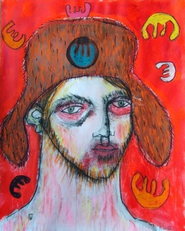 Peinture intitulée "TOQUÉ" par Pascal Briba, Œuvre d'art originale, Acrylique