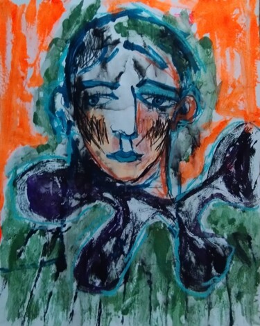 Peinture intitulée "MÉLANCOLIE" par Pascal Briba, Œuvre d'art originale, Acrylique