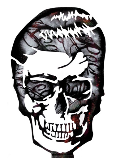 Sculpture titled "ELVISTRIUM" by F. Spi-K-Tri, Original Artwork, Metals
