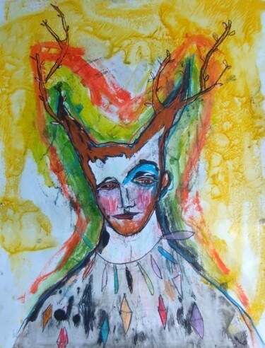 Peinture intitulée "FAUNE" par Pascal Briba, Œuvre d'art originale, Acrylique