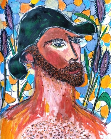 Peinture intitulée "PRINTANIER" par Pascal Briba, Œuvre d'art originale, Acrylique
