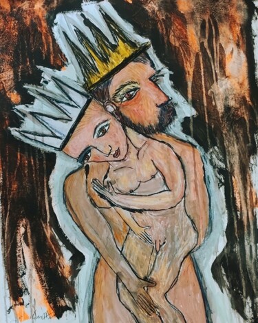 Peinture intitulée "JOSEPH et FILS" par Pascal Briba, Œuvre d'art originale, Acrylique