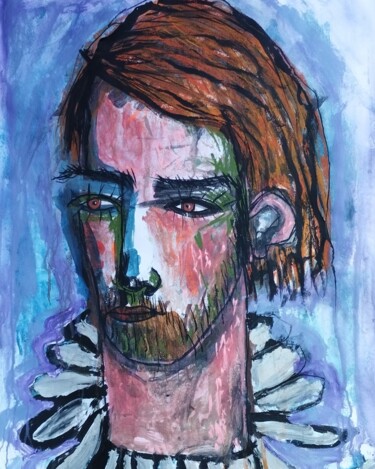 Peinture intitulée "GRÂCE" par Pascal Briba, Œuvre d'art originale, Acrylique