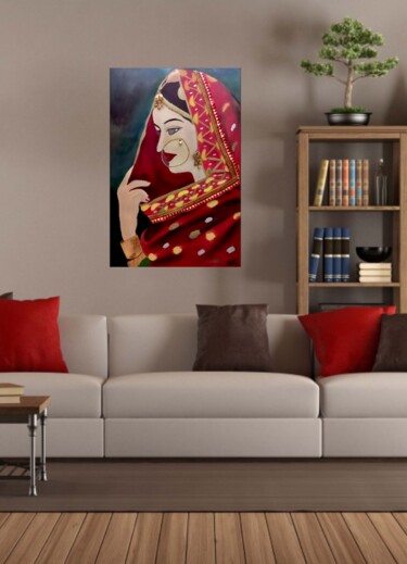 Painting titled "The Beginning" by Laraib Zeeshan Chaudhary, Original Artwork, Oil