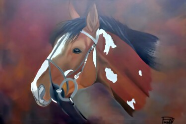 Painting titled "The Companion" by Laraib Zeeshan Chaudhary, Original Artwork, Oil