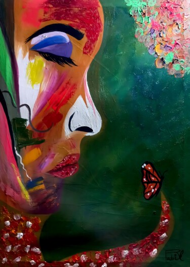Painting titled "Serenity" by Laraib Zeeshan Chaudhary, Original Artwork, Oil
