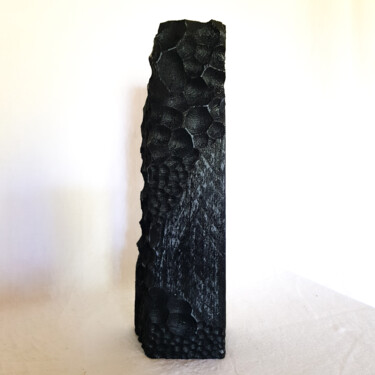 Skulptur mit dem Titel "Néolithic'" von Annbo, Original-Kunstwerk, Holz