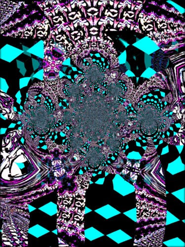 数字艺术 标题为“Turquoise” 由Jean Philippe Desmoulins, 原创艺术品, 三维建模