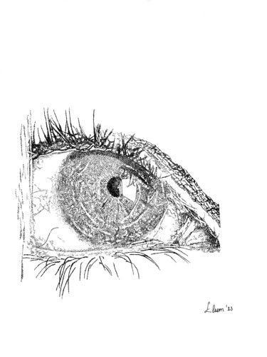 제목이 "Eye"인 그림 Elzem로, 원작, 잉크
