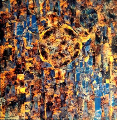 Collages titled "Attraction" by Patrick Haentzler, Original Artwork, Collages