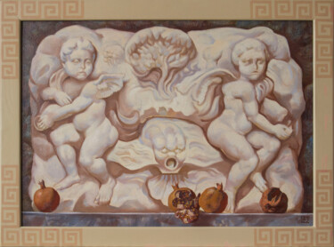 绘画 标题为“Still life about li…” 由Yaroslav Kurbanov, 原创艺术品, 油 安装在木质担架架上