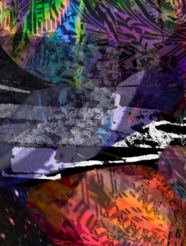 Digitale Kunst getiteld "Crevasse" door Mike Williams, Origineel Kunstwerk, 2D Digital Work