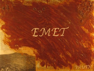 Collages titled "emet / truth" by Danny Hughes, Original Artwork