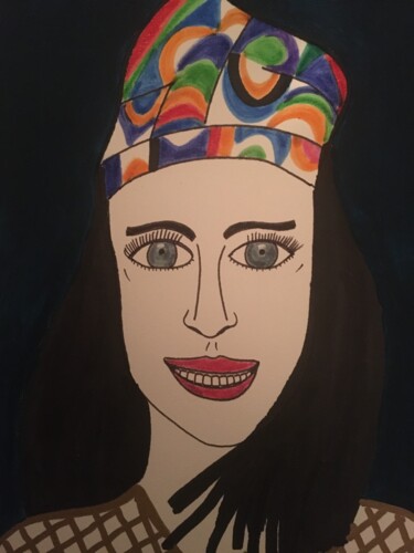 Dessin intitulée "Femme 246" par Florence Aubry, Œuvre d'art originale, Acrylique