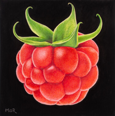 Red Princess With a Green Crown Peinture intitulée "Red Princess With a…" par Dietrich Moravec, Œuvre d'art originale, Pastel