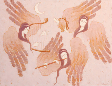 "Muses" başlıklı Tablo Саид Шамирбаев tarafından, Orijinal sanat, Petrol