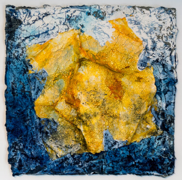 Aufleuchten Painting titled "Aufleuchten" by Jutta Blühberger, Original Artwork, Pigments Mounted on Wood Panel