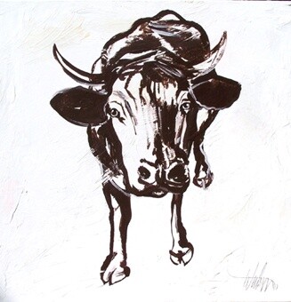 Painting titled "Milk" by Marco Weiten, Original Artwork