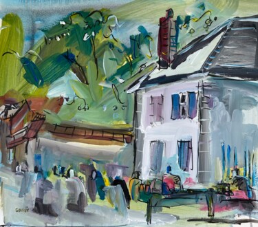 "Vieille-Eglise 86" başlıklı Tablo Jean-François Groisy tarafından, Orijinal sanat, Akrilik