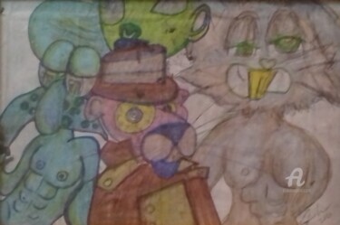 제목이 "The Groupe"인 그림 Skylor Timeless로, 원작, 볼펜