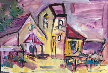 "Vieille-Eglise 87" başlıklı Tablo Jean-François Groisy tarafından, Orijinal sanat, Akrilik