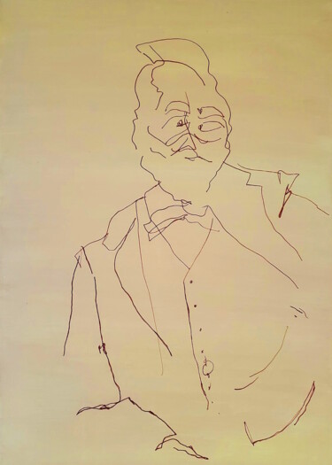 Théophile 绘画 标题为“Théophile” 由Grâce Pégéron, 原创艺术品, 丙烯 安装在木质担架架上