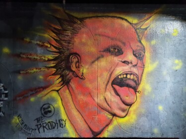 Peinture intitulée "GRAFFITI MUSEE SPIK…" par F. Spi-K-Tri, Œuvre d'art originale, Bombe aérosol
