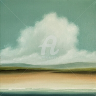 Those Clouds Above The Sands - Seascape Oil Painting Painting titled "Those Clouds Above…" by Mullo, Original Artwork, Oil