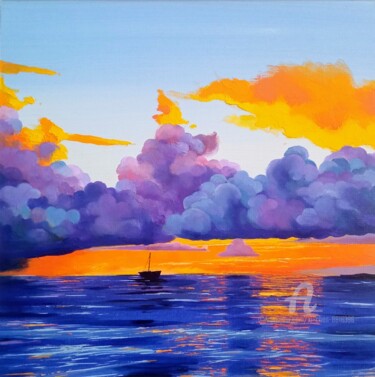 Malerei mit dem Titel "Before the storm" von Xi Chen, Original-Kunstwerk, Öl